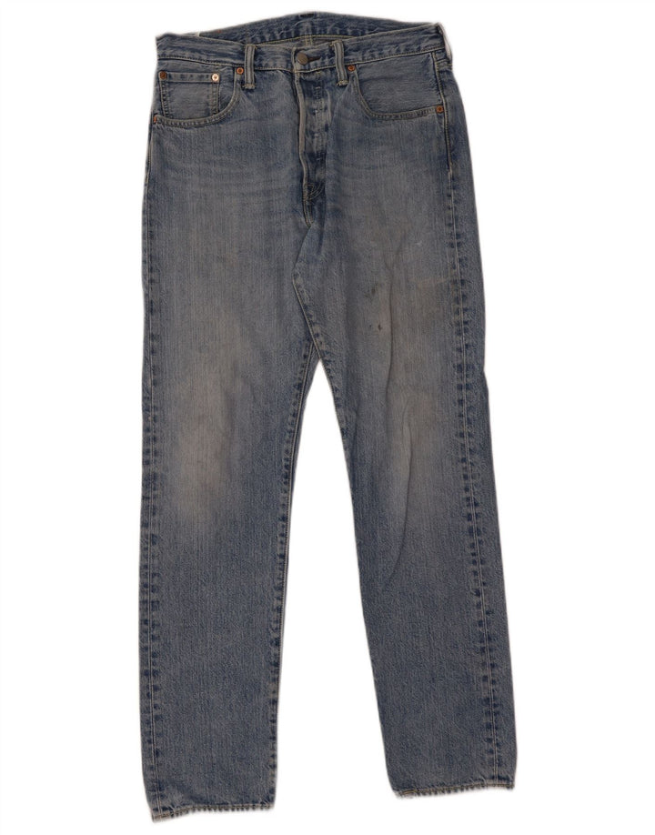 Blugi drepti pentru bărbați Levi's 501 CT W30 L32 Bumbac albastru