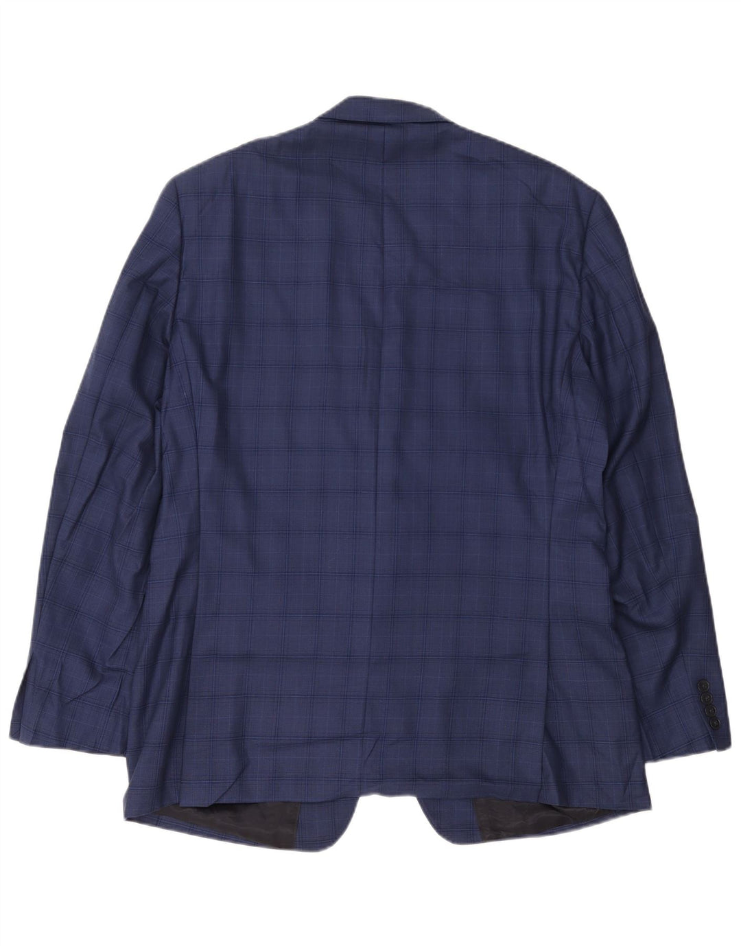 Calvin Klein Jeans Jachetă pentru bărbați cu 2 nasturi, Marea Britanie 44 2XL, Lână Blue Check