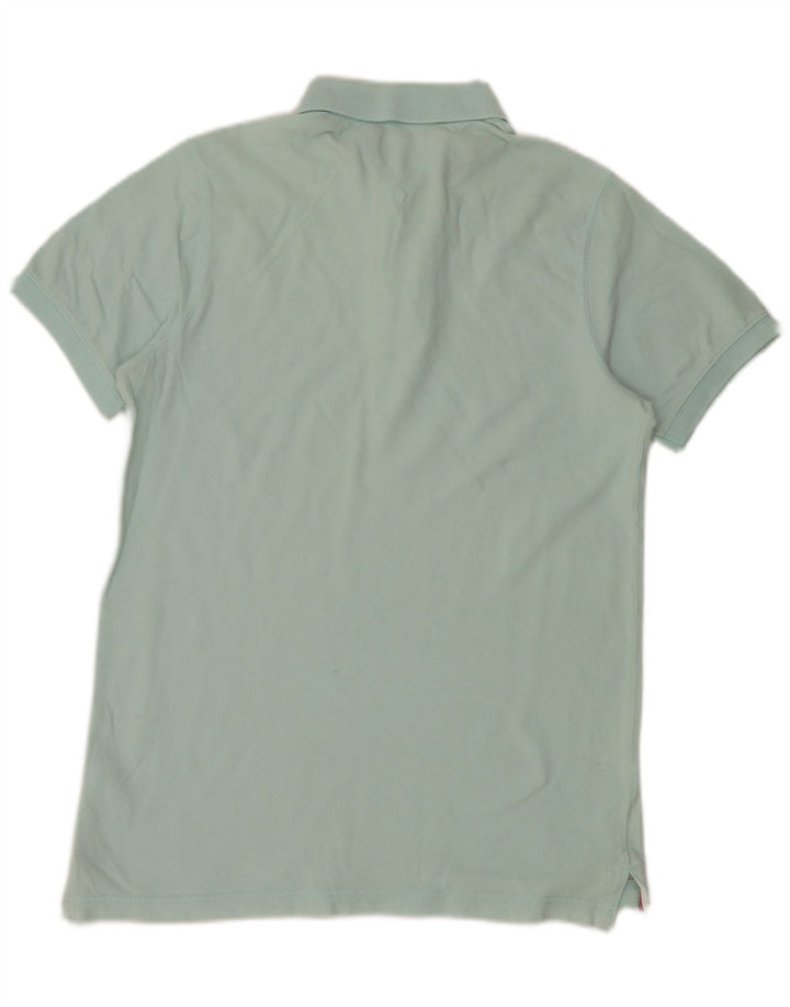 Tricou polo Tommy Hilfiger pentru bărbați, bumbac turcoaz mare