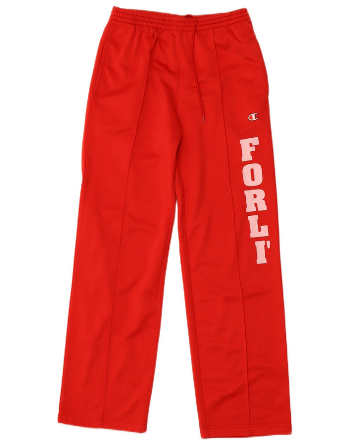 Pantaloni de trening grafic pentru baieti CHAMPION 11-12 ani poliester rosu