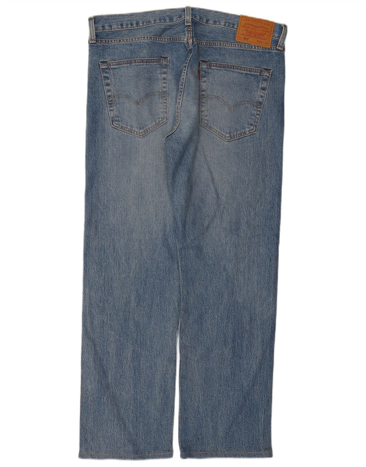 Blugi drepti pentru bărbați Levi's 501 W36 L32 Bumbac albastru