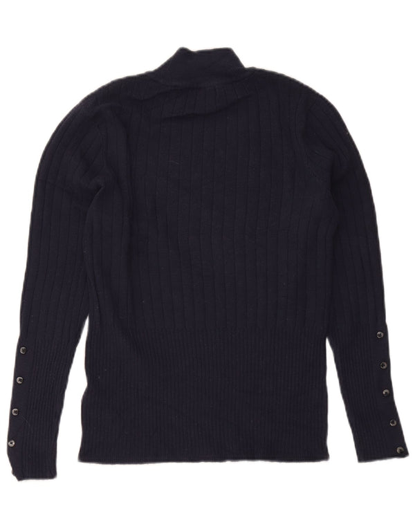 Pulover cu gât țestoasă pentru femei Marks & Spencer UK 12 Medium Bleumarin