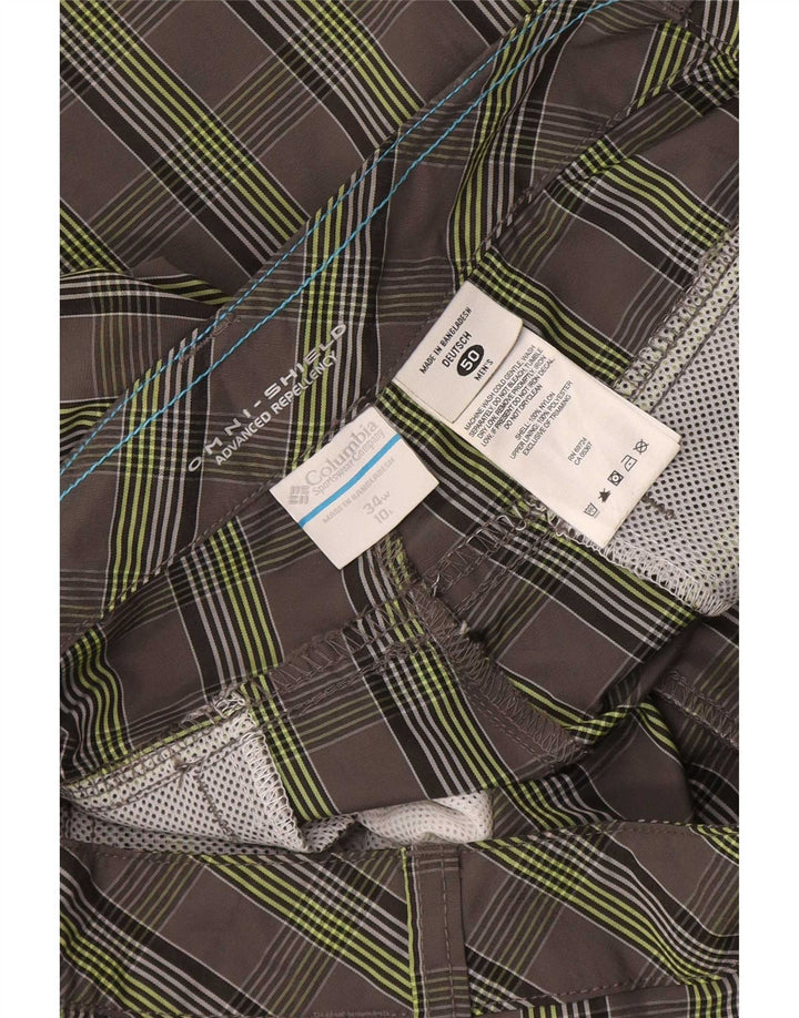 Pantaloni scurți pentru bărbați Columbia Omni-Shield Cargo W34 Large, gri din nailon