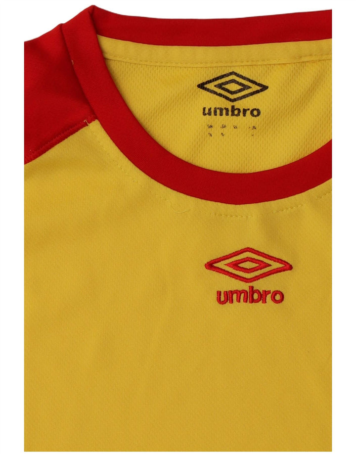 Tricou pentru bărbați Umbro Top Mediu Galben Colorblock