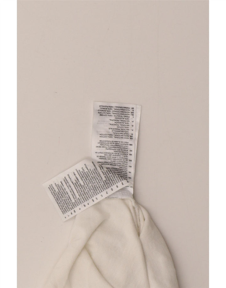 Tricou grafic ADIDAS pentru bărbați Top mic din bumbac alb