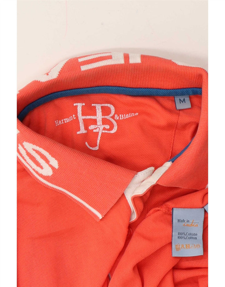 Tricou polo Harmont & Blaine pentru bărbați, bumbac portocaliu mediu