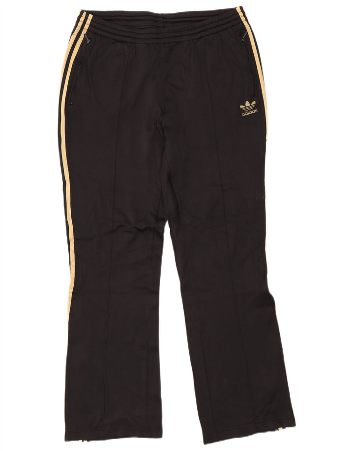 Pantaloni de trening ADIDAS pentru femei UK 16, mare, negru, nailon