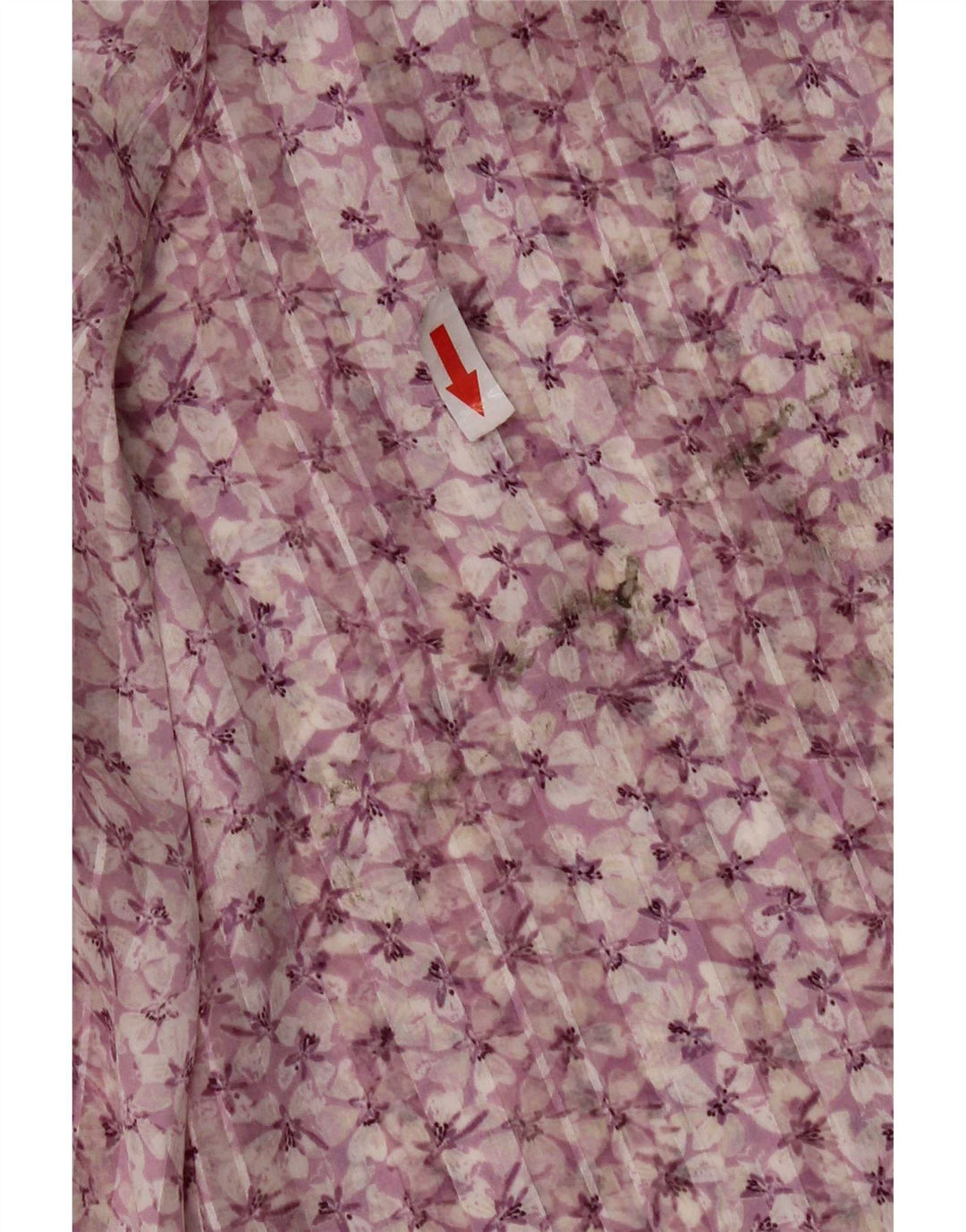 Bluză cu mânecă lungă pentru femei H&M, UK 16, mare, roz, poliester floral