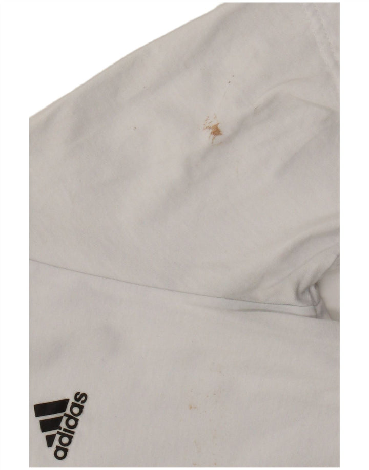 Tricou Băieți Adidas Top 13-14 Ani Bumbac Alb