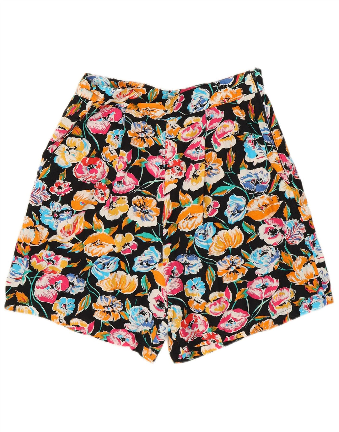 Pantaloni scurți casual de damă Vintage cu talie înaltă IT 44 Medium W26 Multicolor