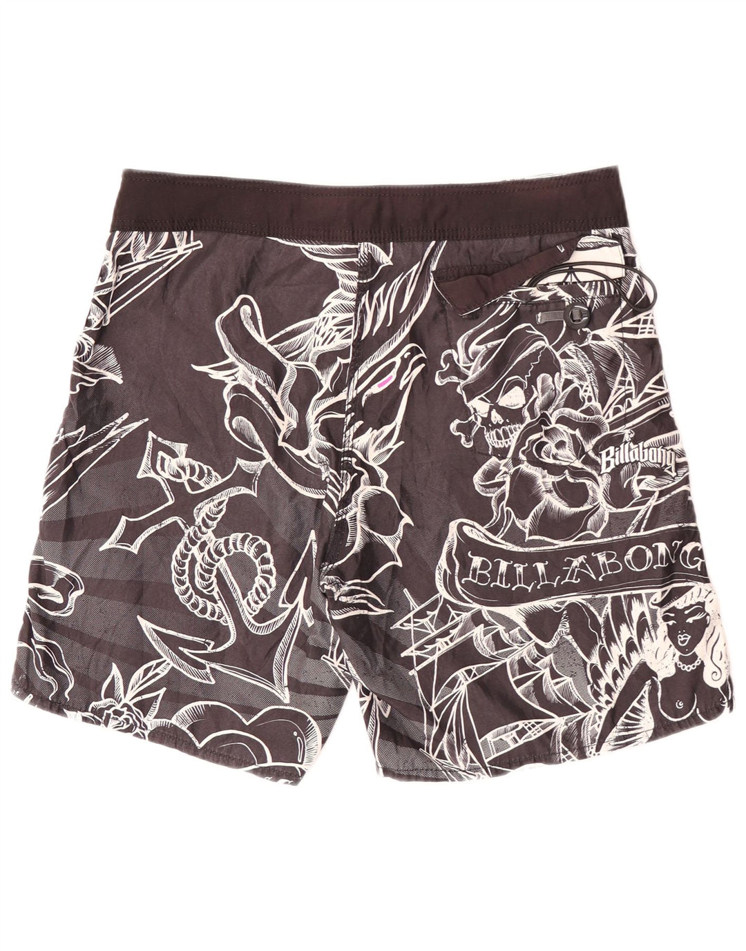 Pantaloni scurți de înot grafic pentru bărbați Billabong, mari, negru, cu flori din poliester