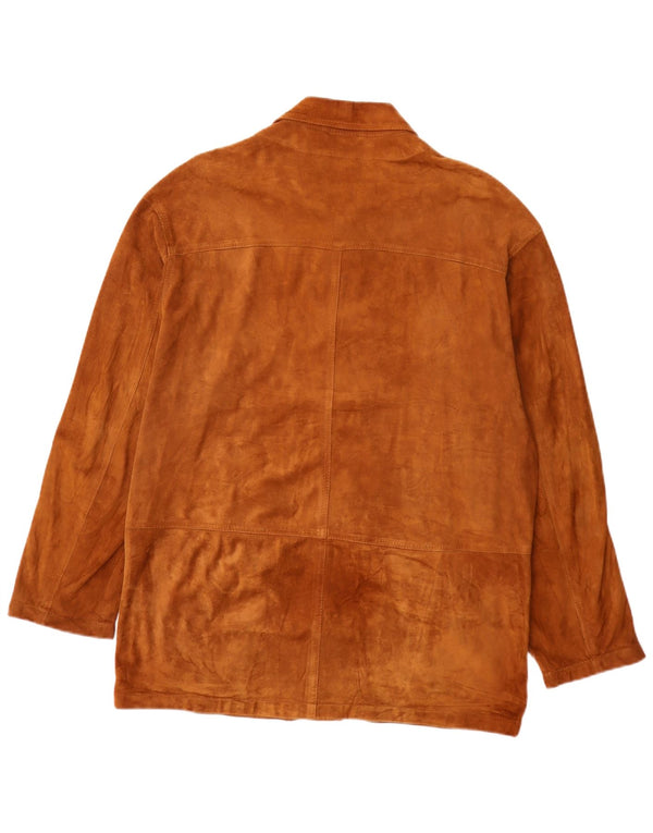 Jachetă vintage pentru bărbați din piele intoarsa IT 50 Large Beige