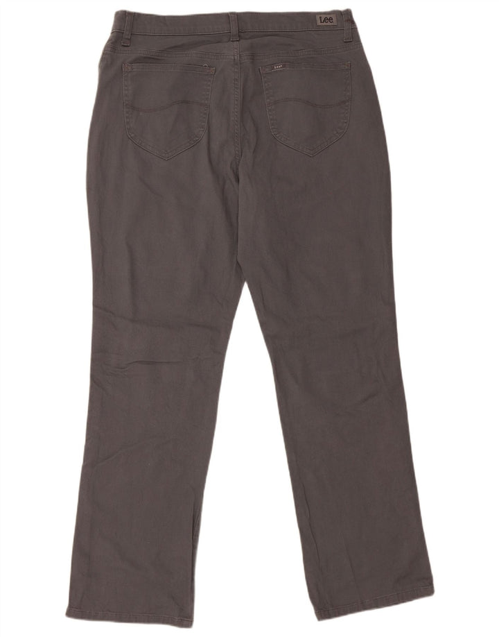 Pantaloni casual LEE pentru femei, cu talie medie, cu talie medie US 14 XL W36 L30 gri