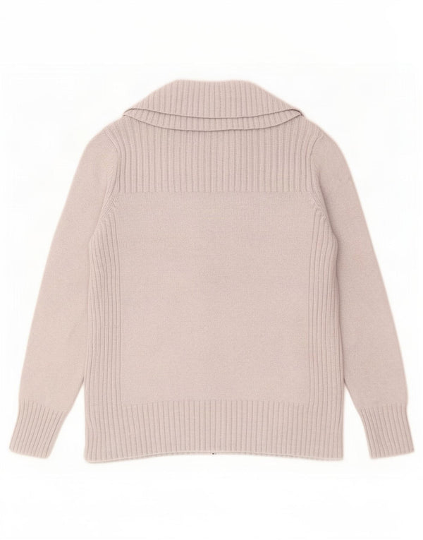 Pulover cardigan pentru femei Marks & Spencer UK 16 mare bumbac gri