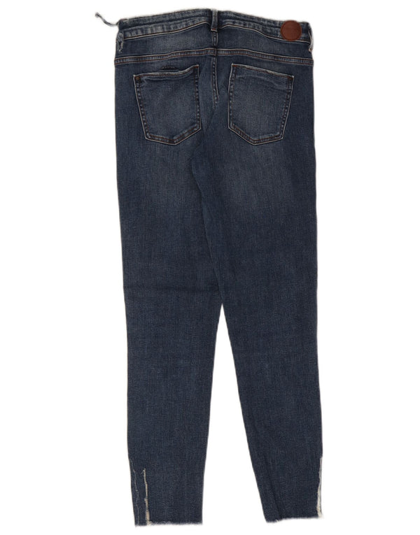Blugi skinny distressed pentru femei Zara EU 38 Mici L28 L26 Bumbac albastru