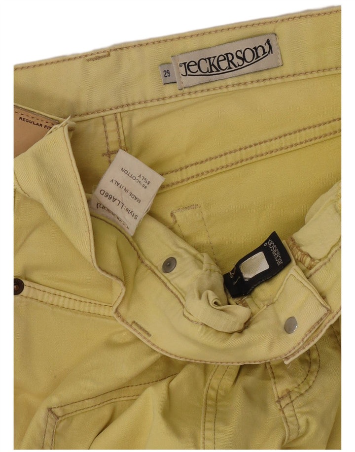 Jeckerson Jeans Bootcut pentru femei W29 L28 bumbac galben