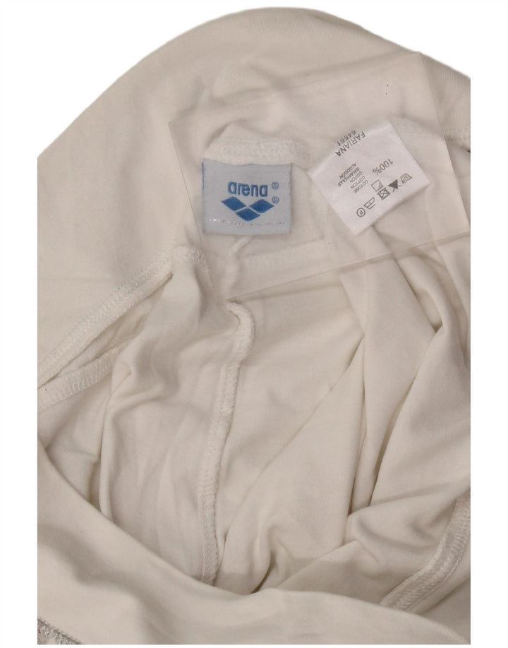 Pantaloni de trening cu grafic pentru femei Arena UK 10 Bumbac alb mic