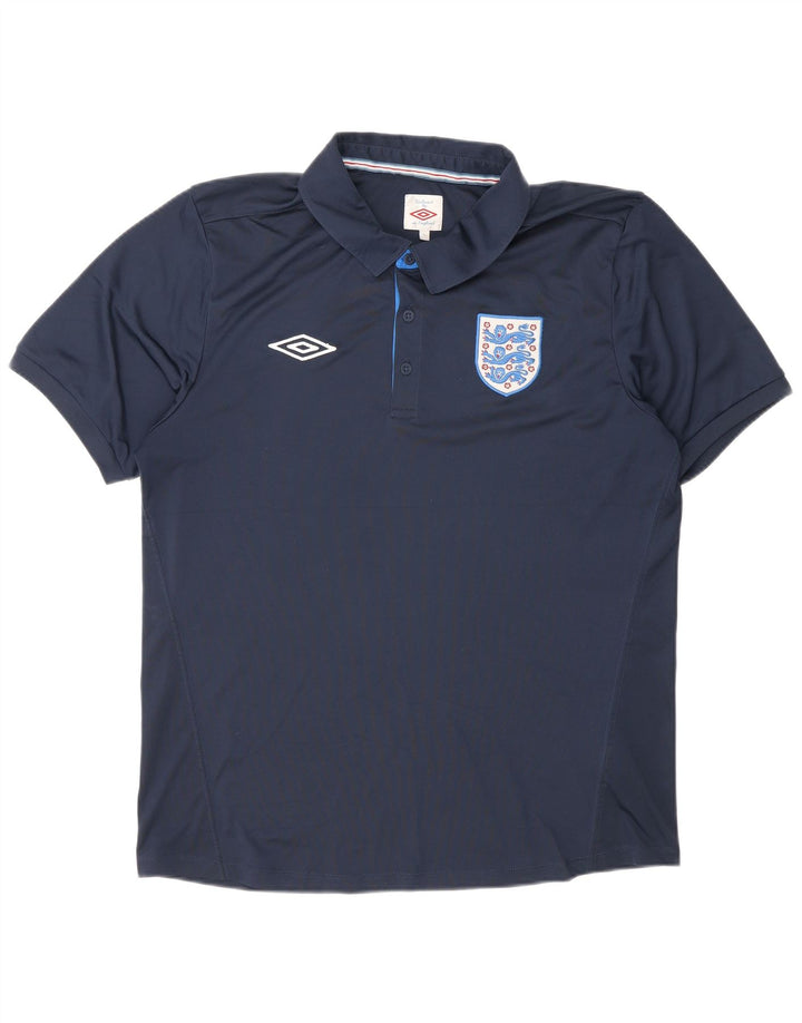 Cămașă polo Umbro pentru bărbați, mare, albastru, poliester sport