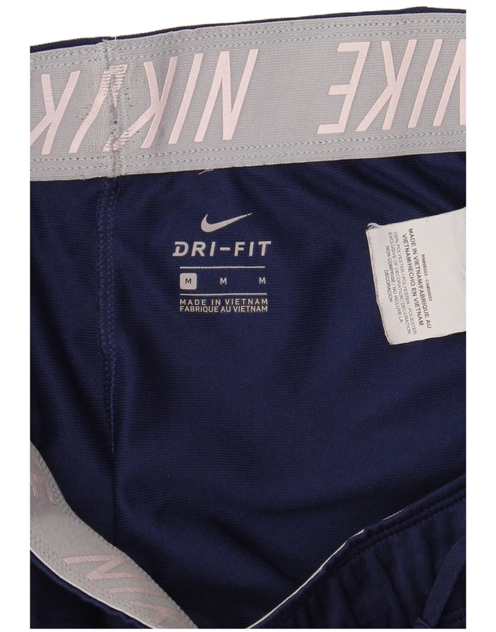 Pantaloni scurți sport Nike Dri Fit pentru femei UK 12 Medium Bleumarin Poliester