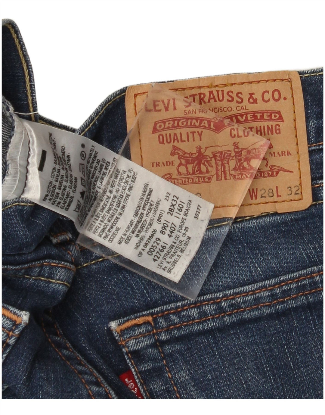 Blugi evazați 529 pentru femei LEVI'S L28 L27 Bumbac albastru