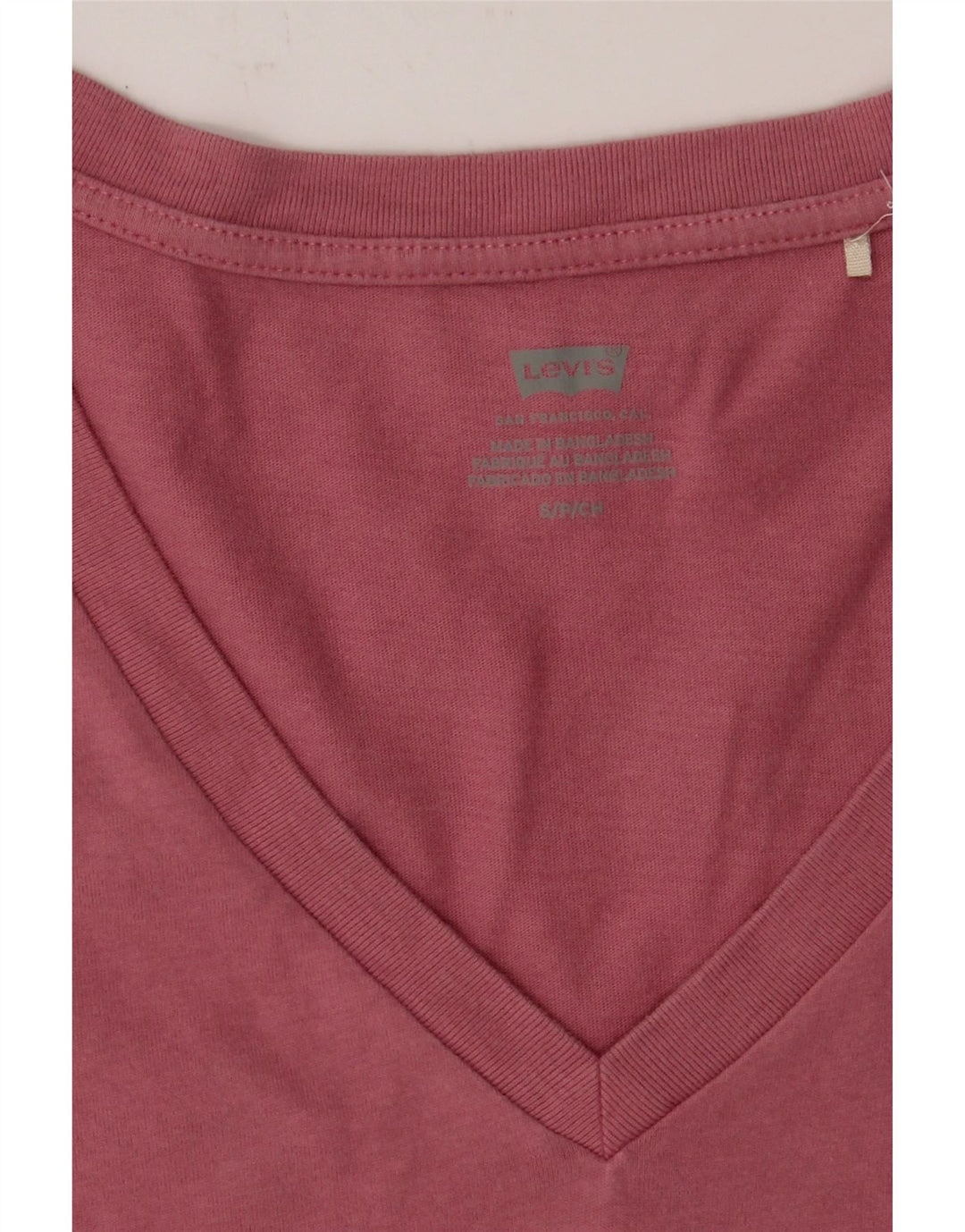 LEVI'S Womens T-Shirt Top UK 10 Small Pink Cotton Vintage Levi's and Second-Hand Levi's from Messina Hembry 