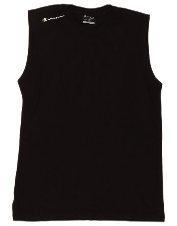 Vestă Champion Womens Top UK 12 Medium Black Bumbac