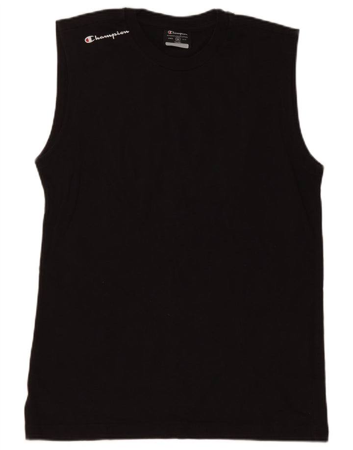 Vestă Champion Womens Top UK 12 Medium Black Bumbac