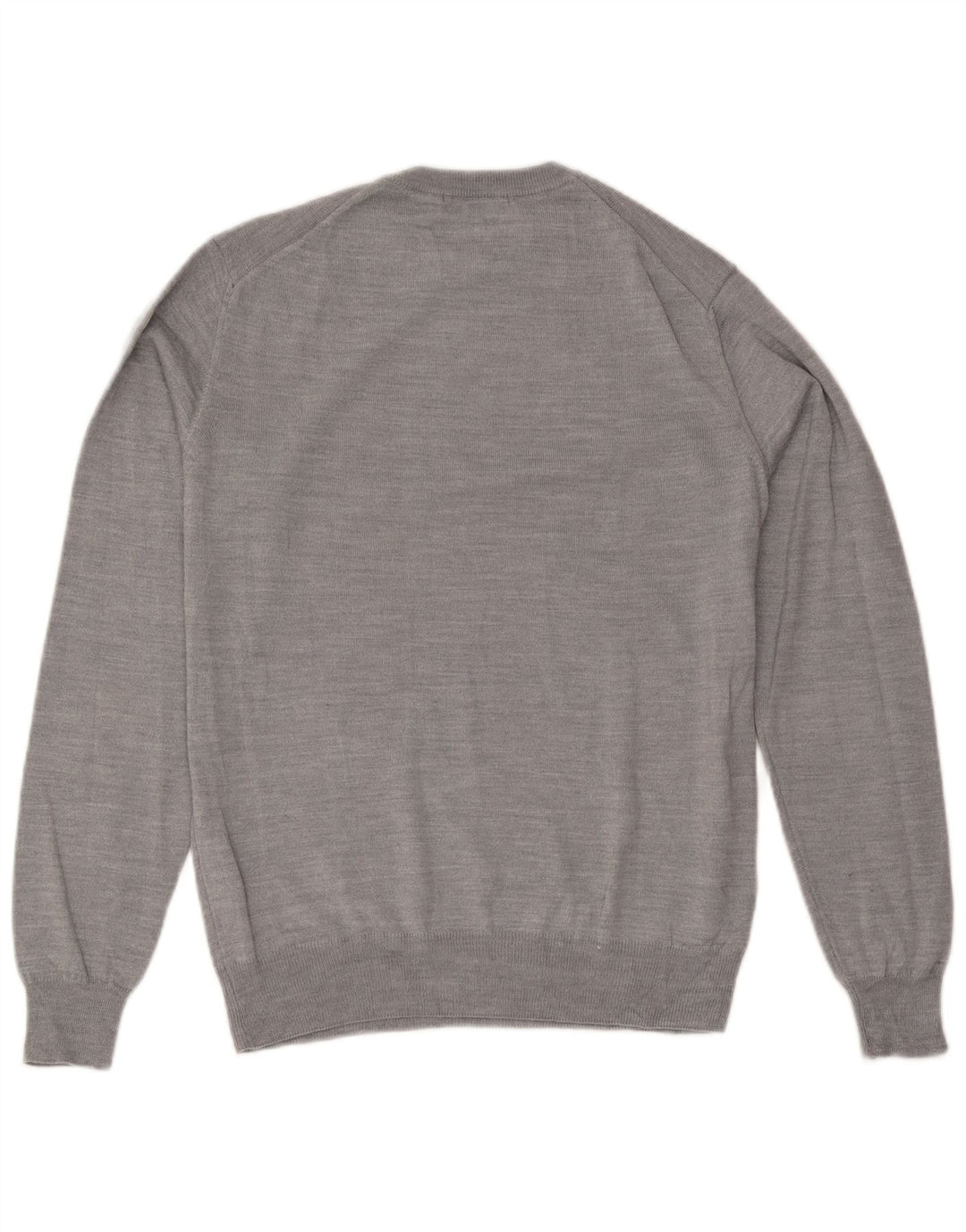 Pulover Trussardi pentru bărbați cu gât crew din lână, gri mediu