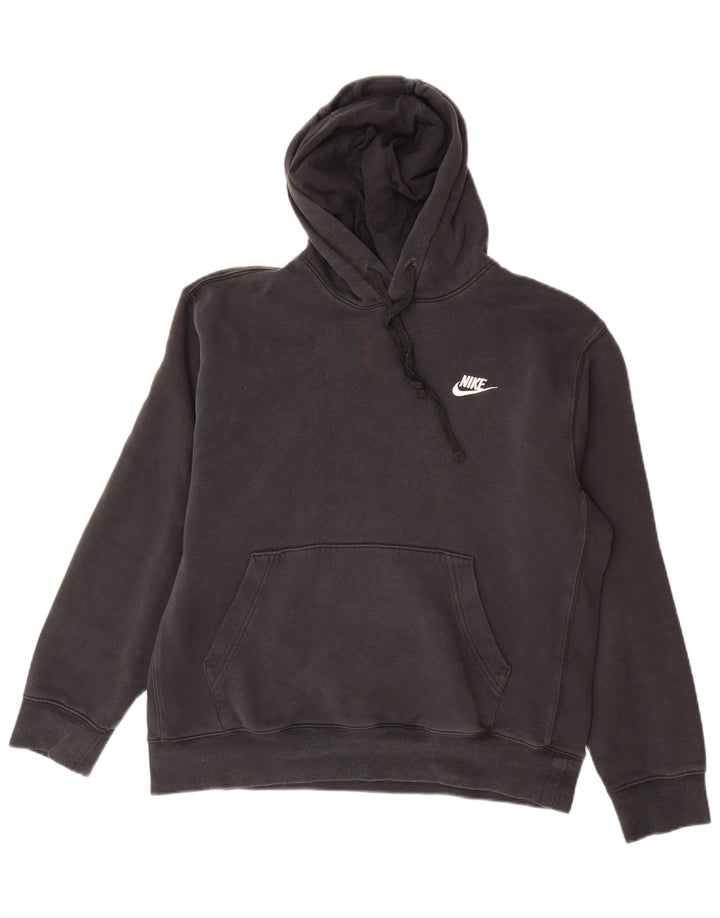 Pulover Nike pentru bărbați, bumbac mediu negru