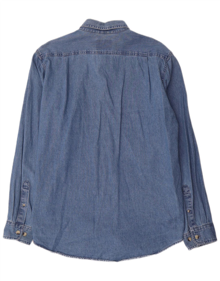 Cămașă din blugi pentru bărbați Wrangler, bumbac albastru mare