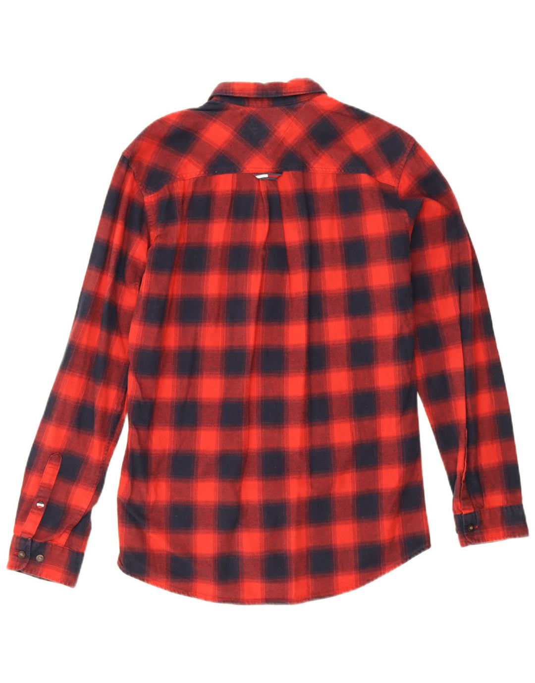 Cămașă de flanel pentru bărbați Tommy Hilfiger, cu carouri, roșu mediu