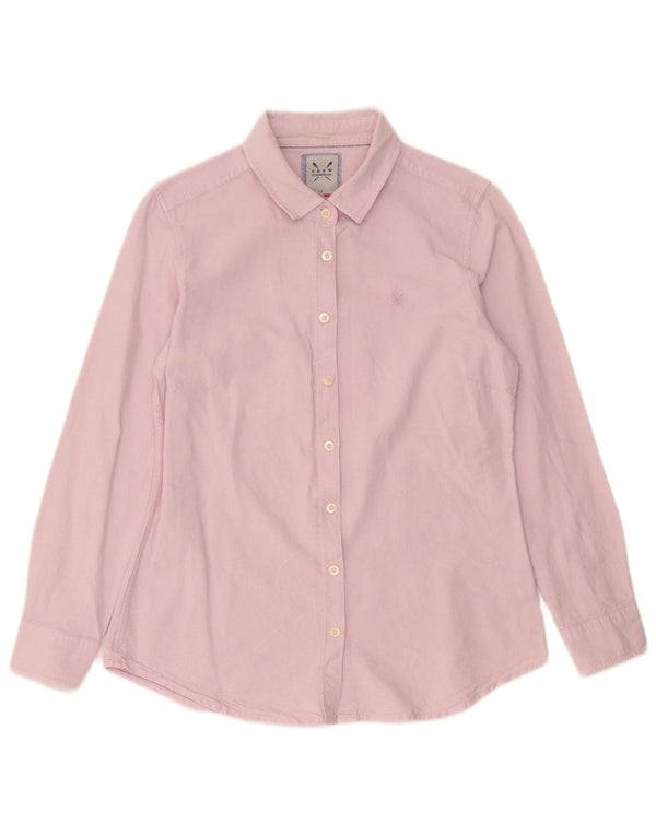 Crew Clothing Cămașă pentru femei UK 12 Medium Pink Bumbac