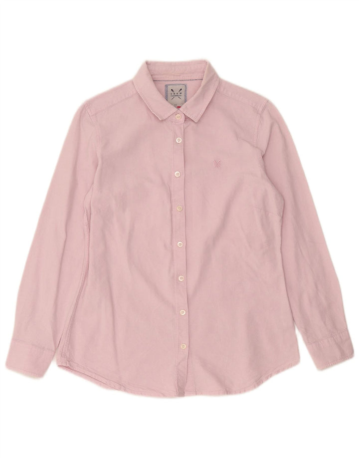 Crew Clothing Cămașă pentru femei UK 12 Medium Pink Bumbac