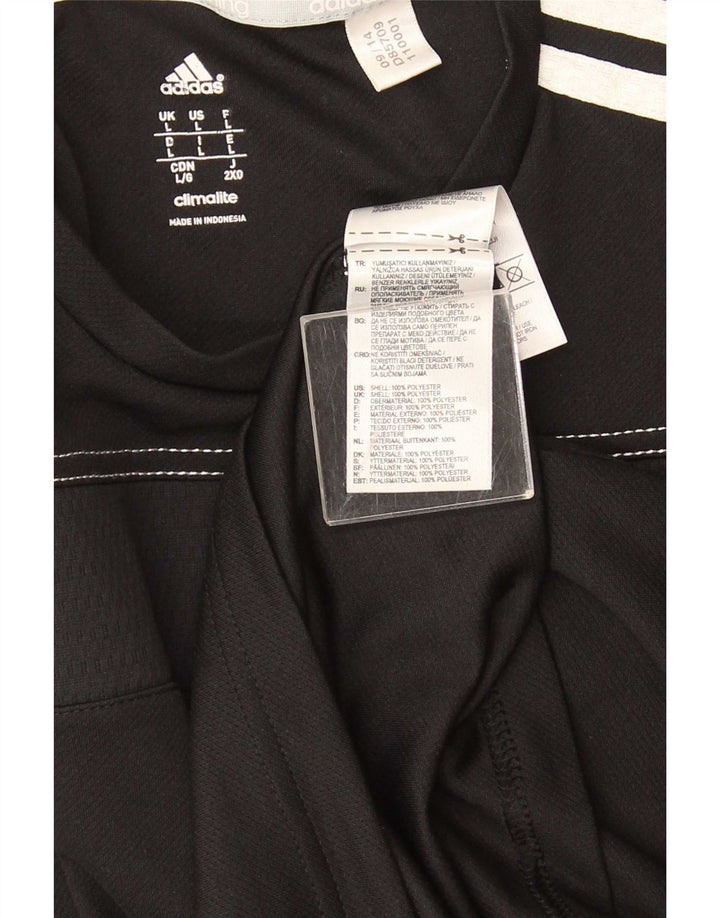Top pentru bărbați Adidas cu mânecă lungă, mare, negru, poliester