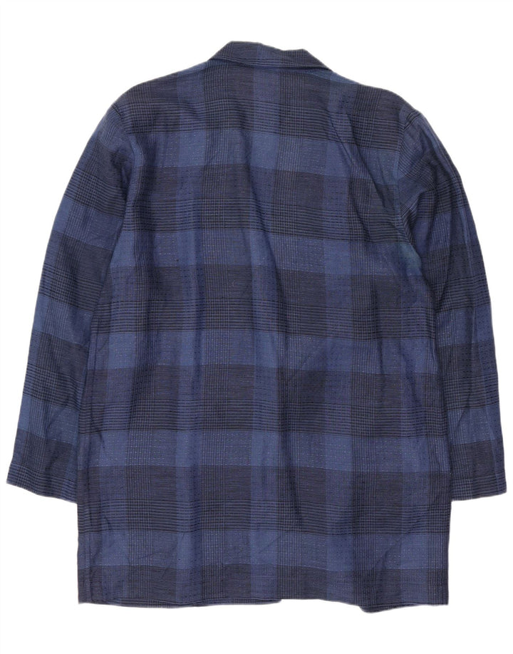 Jachetă pentru femei Carla Carini cu paragate UK 14 Medium Bleumarin Check
