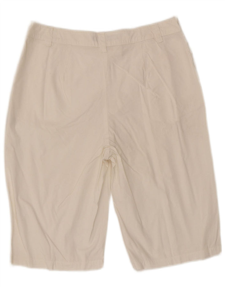Pantaloni scurti chino vintage pentru femei IT 44 Medium W30 Alb