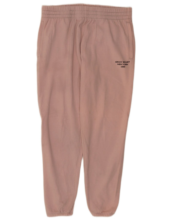 Dkny Pantaloni de trening pentru femei Joggeri UK 18 XL Bumbac roz