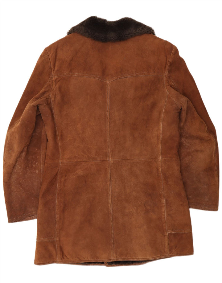Palton Ruffo pentru femei din shearling IT 50 XL maro
