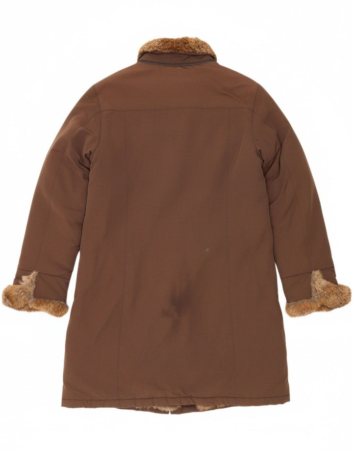 WOOLRICH Womens Padded Coat UK 16 Large Brown Nylon Vintage Woolrich and Second-Hand Woolrich from Messina Hembry 