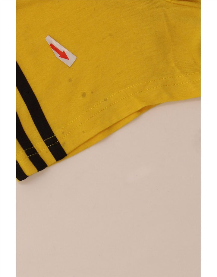 Tricou Adidas Climalite pentru bărbați Top mare din poliester galben
