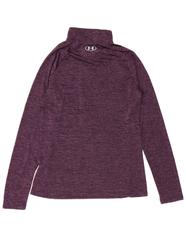 Top de trening Under Armour pentru femei Heat Gear Pullover UK 12 Medium Purple