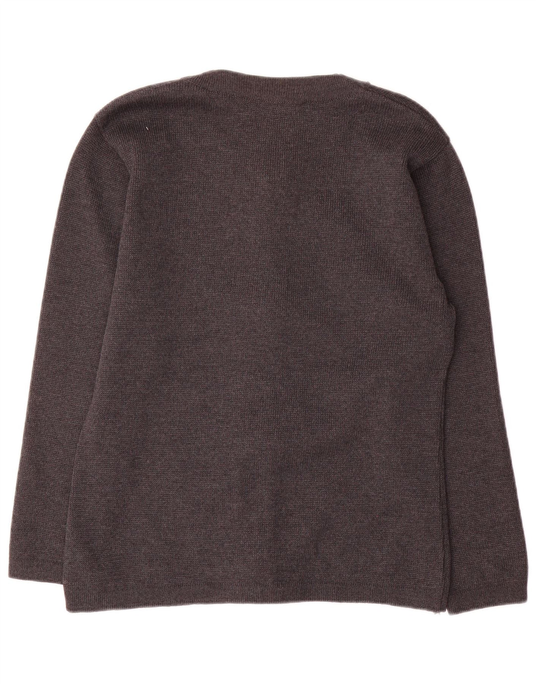 Pulover cardigan supradimensionat vintage pentru femei UK 10 Lână gri mică