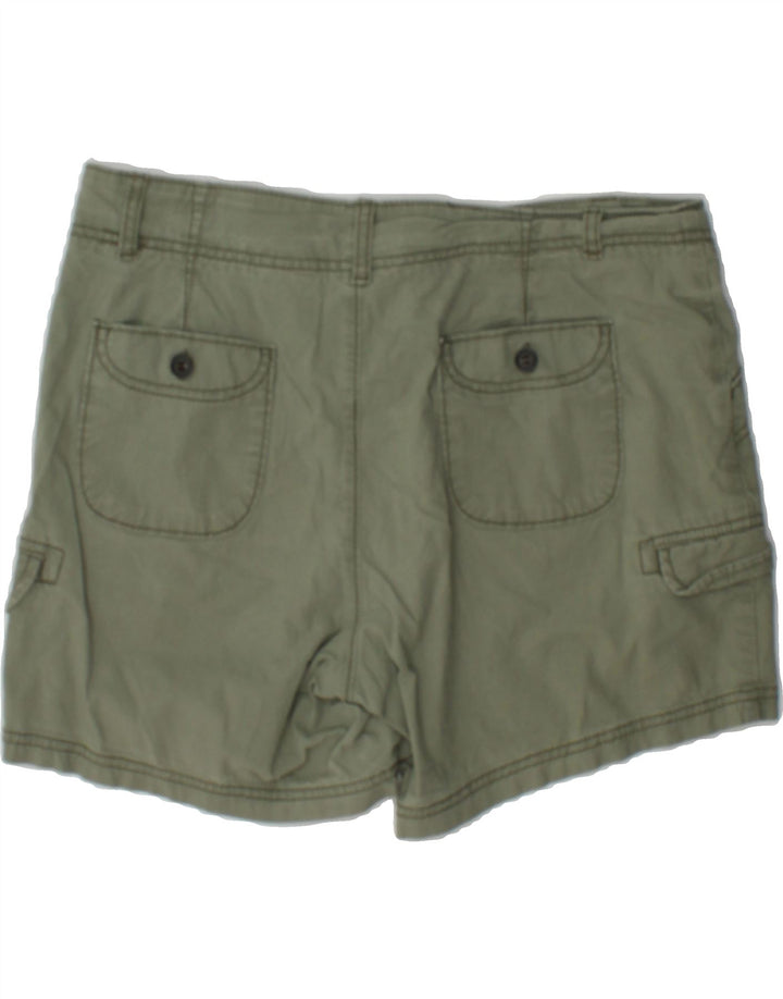 DOCKERS Womens Cargo Shorts US 8 Medium W33  Green Cotton Vintage Dockers and Second-Hand Dockers from Messina Hembry 