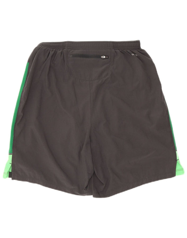 Pantaloni scurți sport obișnuiți pentru bărbați Nike, gri mici, poliester, blocuri de culoare