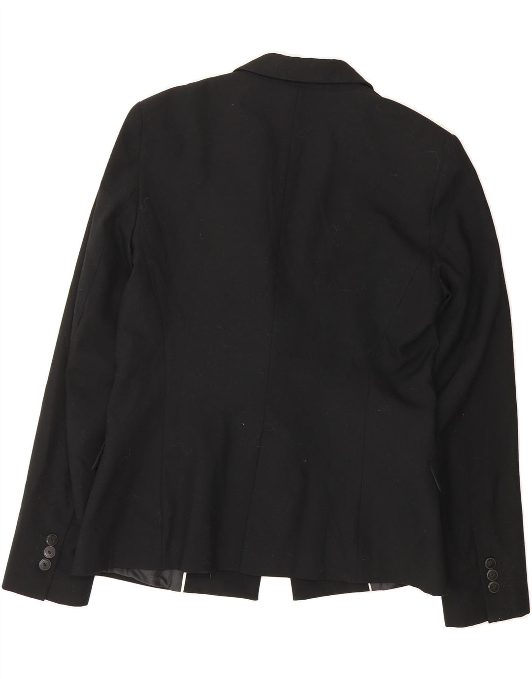 ZARA Womens 1 Button Blazer Jacket EU 38 Small Black Acetate Vintage Zara and Second-Hand Zara from Messina Hembry 