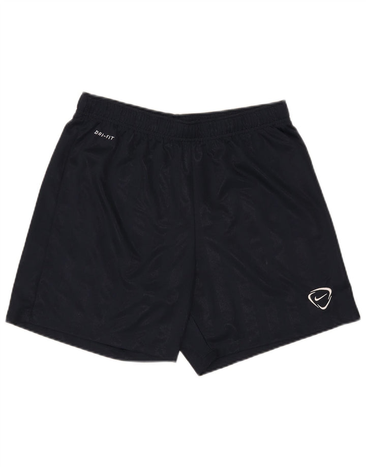 Pantaloni scurți sport Nike Dri Fit pentru bărbați, poliester cu dungi medii bleumarin