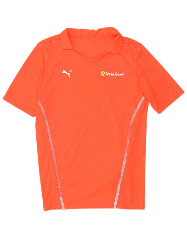 Tricou polo pentru bărbați Puma Poliester portocaliu mic