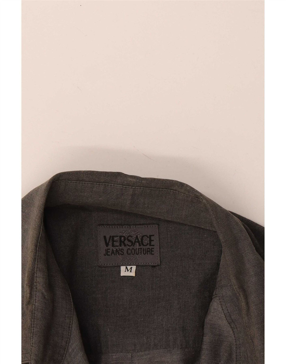 Cămașă Versace pentru bărbați, gri mediu