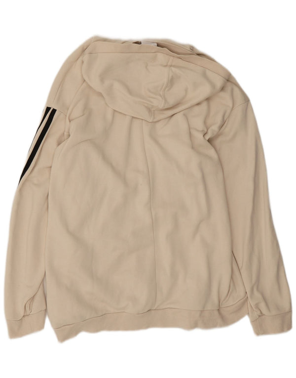 Pulover supradimensionat pentru femei Adidas UK 8/10 Bumbac alb mic