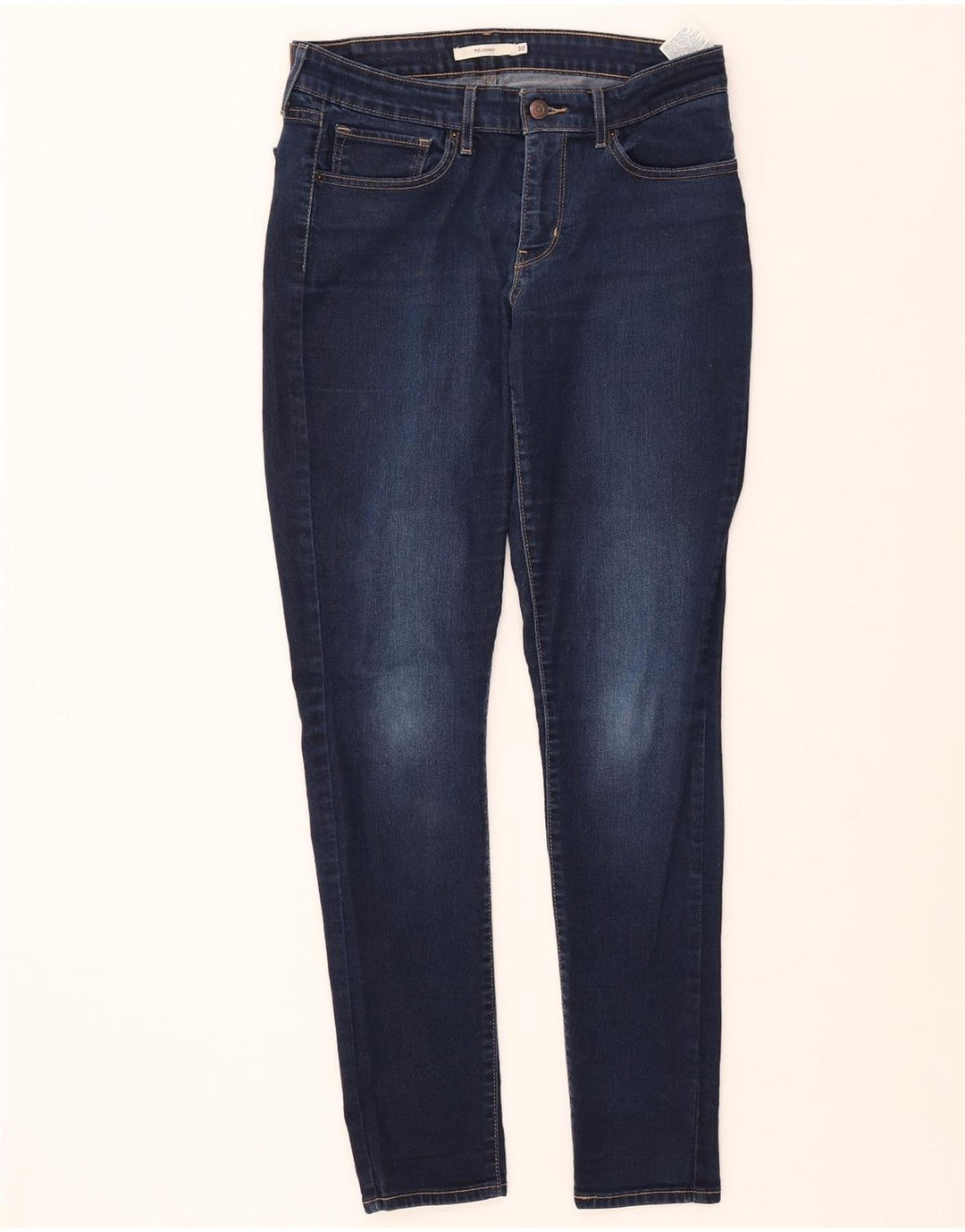 Blugi skinny 711 pentru femei LEVI'S L30 L32 bumbac bleumarin